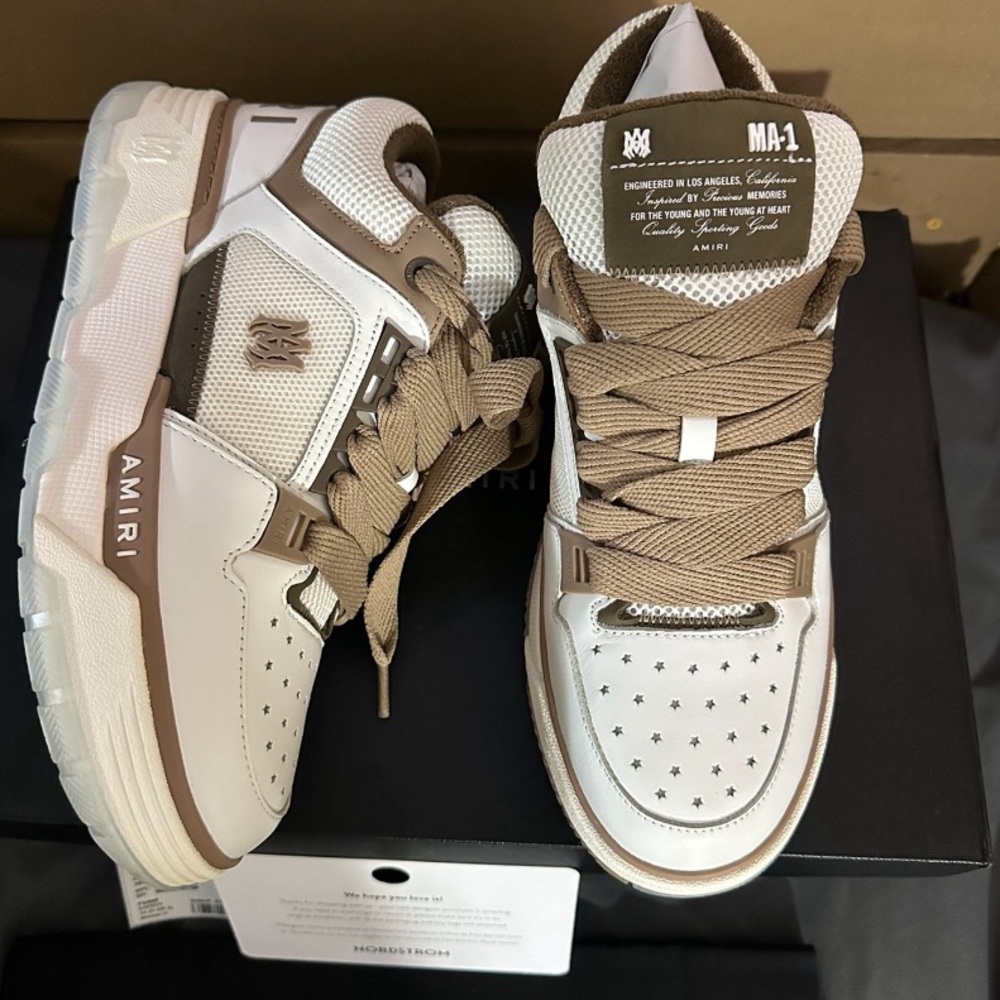 Amiri shoes size 10 never worn comes with box and originals. Authentic ✅
